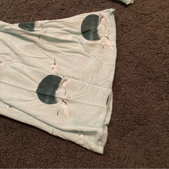 Kate Quinn the woods modal blue crane pajama pants - Picture 3 of 6